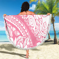 Polynesian Tiare Flower Pink Pastel Vibes Beach Blanket