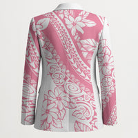 Polynesian Tiare Flower Pink Pastel Vibes Blazer