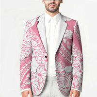 Polynesian Tiare Flower Pink Pastel Vibes Blazer