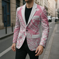 Polynesian Tiare Flower Pink Pastel Vibes Blazer