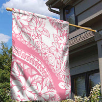 Polynesian Tiare Flower Pink Pastel Vibes Garden Flag