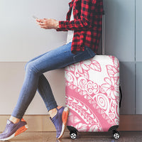 Polynesian Tiare Flower Pink Pastel Vibes Luggage Cover