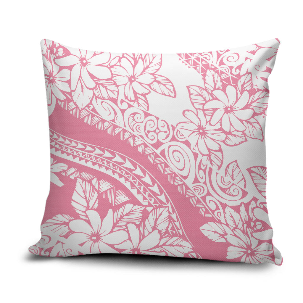 Polynesian Tiare Flower Pink Pastel Vibes Pillow Cover LT14 Pink - Polynesian Pride