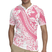 Polynesian Tiare Flower Pink Pastel Vibes Rugby Jersey
