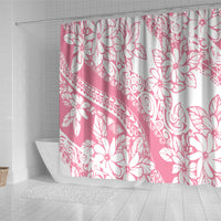 Polynesian Tiare Flower Pink Pastel Vibes Shower Curtain
