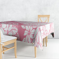 Polynesian Tiare Flower Pink Pastel Vibes Tablecloth