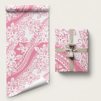 Polynesian Tiare Flower Pink Pastel Wrapping Paper