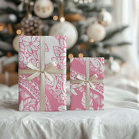 Polynesian Tiare Flower Pink Pastel Wrapping Paper
