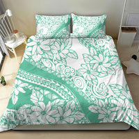 Polynesian Tiare Flower Cyan Pastel Vibes Bedding Set LT14 - Polynesian Pride