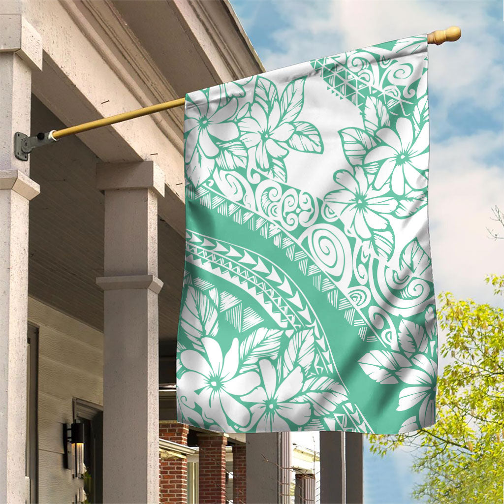 Polynesian Tiare Flower Cyan Pastel Vibes Garden Flag LT14 House Flag Cyan - Polynesian Pride