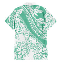 Polynesian Tiare Flower Cyan Pastel Vibes Hawaiian Shirt LT14 - Polynesian Pride