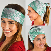 Polynesian Tiare Flower Cyan Pastel Vibes Neck Gaiter