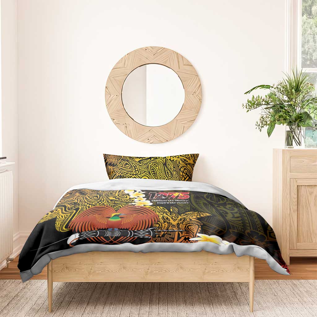 Papua New Guinea 1975 Bedding Set Create Our History Inspire Our Future - Polynesian Pride