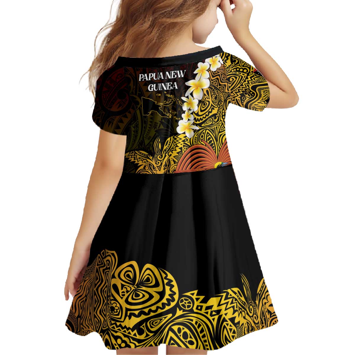 Papua New Guinea 1975 Family Matching Off The Shoulder Long Sleeve Dress and Hawaiian Shirt Create Our History Inspire Our Future - Polynesian Pride