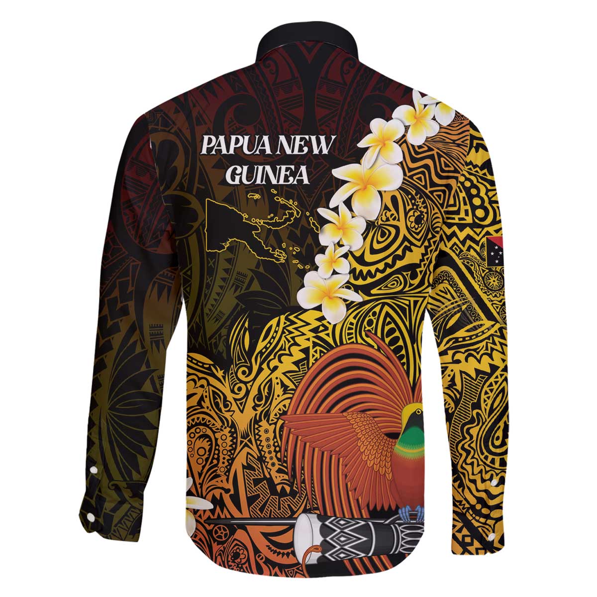 Papua New Guinea 1975 Family Matching Off The Shoulder Long Sleeve Dress and Hawaiian Shirt Create Our History Inspire Our Future - Polynesian Pride