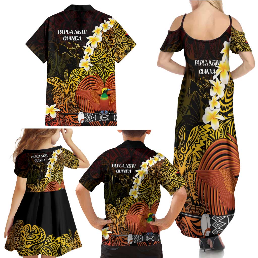 Papua New Guinea 1975 Family Matching Summer Maxi Dress and Hawaiian Shirt Create Our History Inspire Our Future - Polynesian Pride