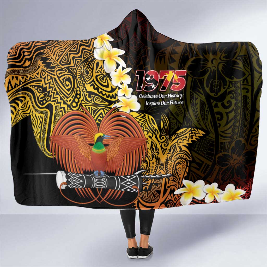 Papua New Guinea 1975 Hooded Blanket Create Our History Inspire Our Future - Polynesian Pride