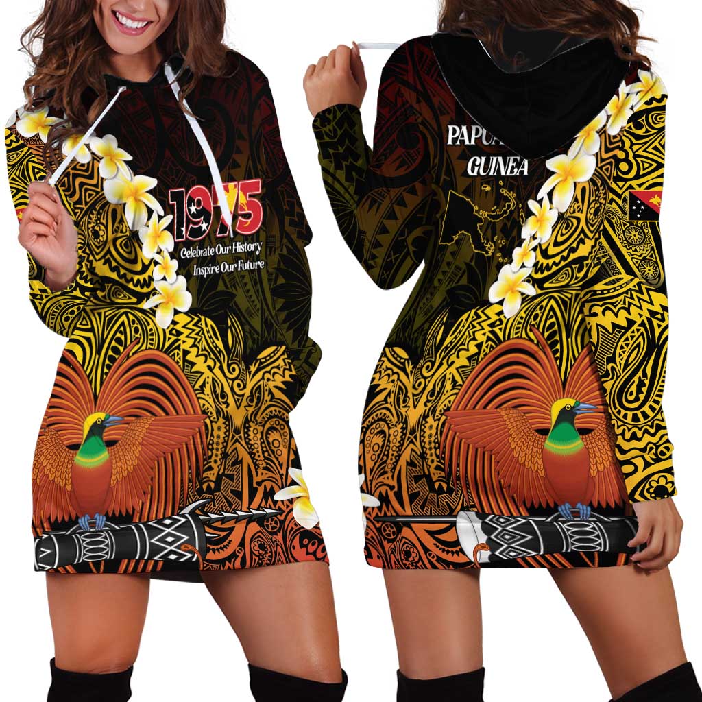 Papua New Guinea 1975 Hoodie Dress Create Our History Inspire Our Future - Polynesian Pride