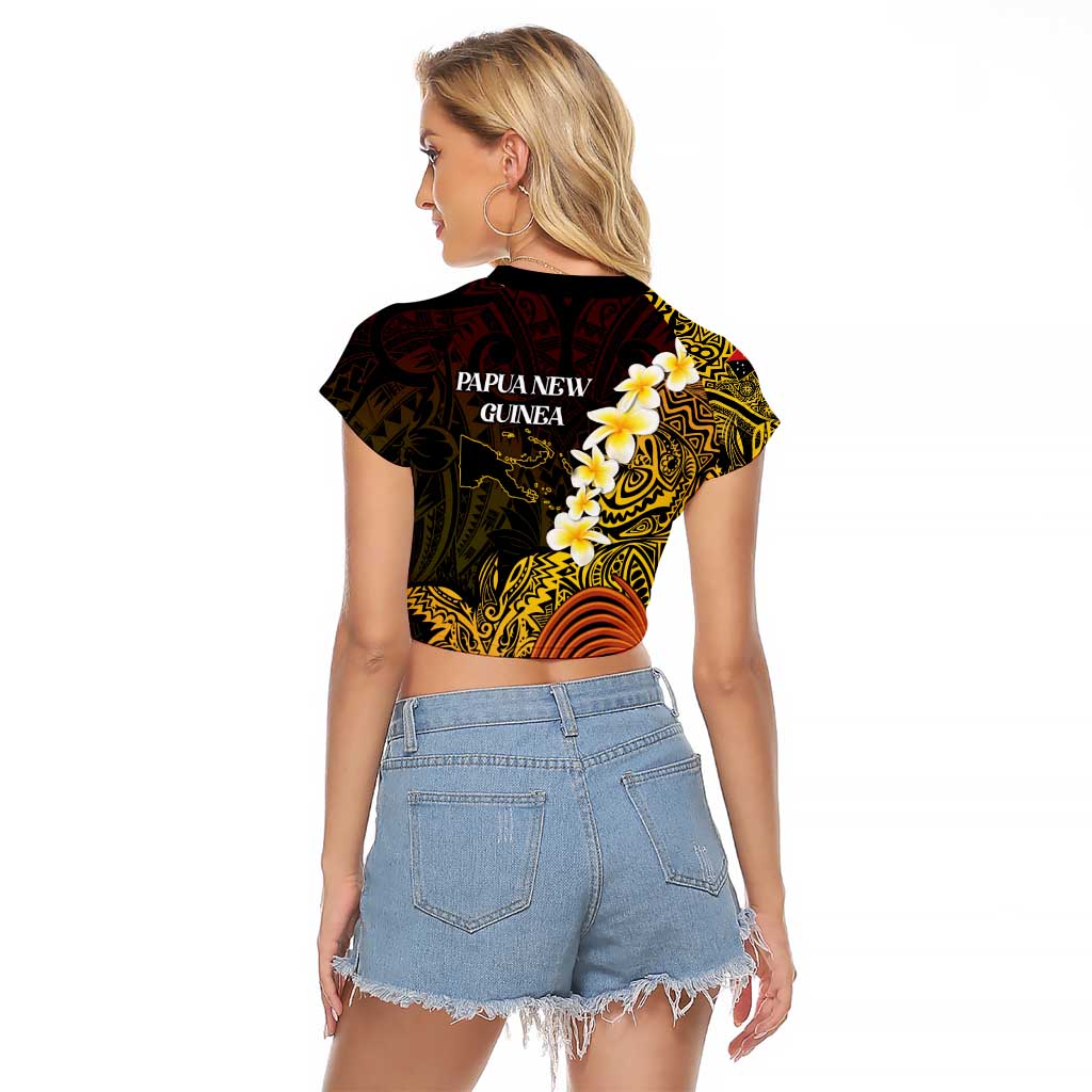 Papua New Guinea 1975 Raglan Cropped T Shirt Create Our History Inspire Our Future LT14 - Polynesian Pride