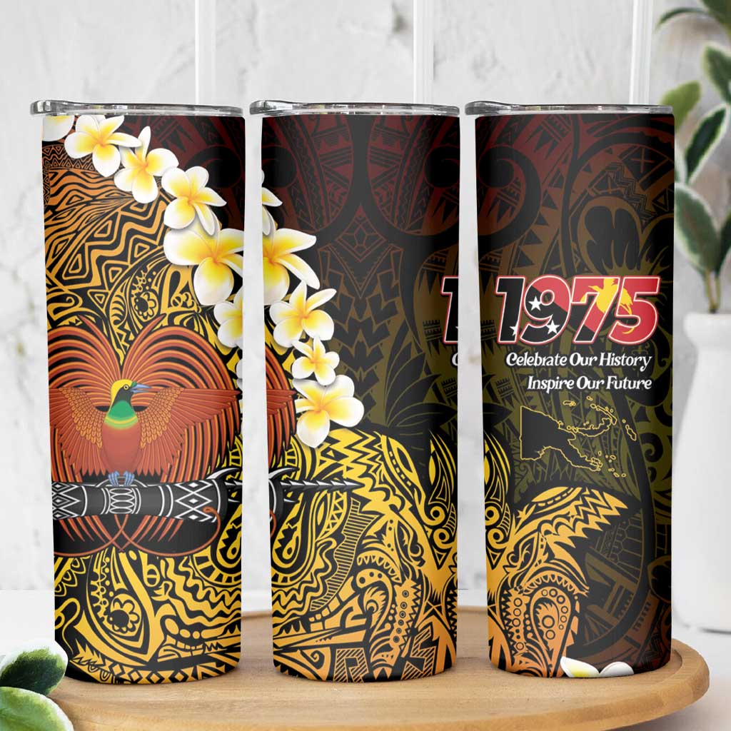 Papua New Guinea 1975 Skinny Tumbler Create Our History Inspire Our Future LT14 - Polynesian Pride