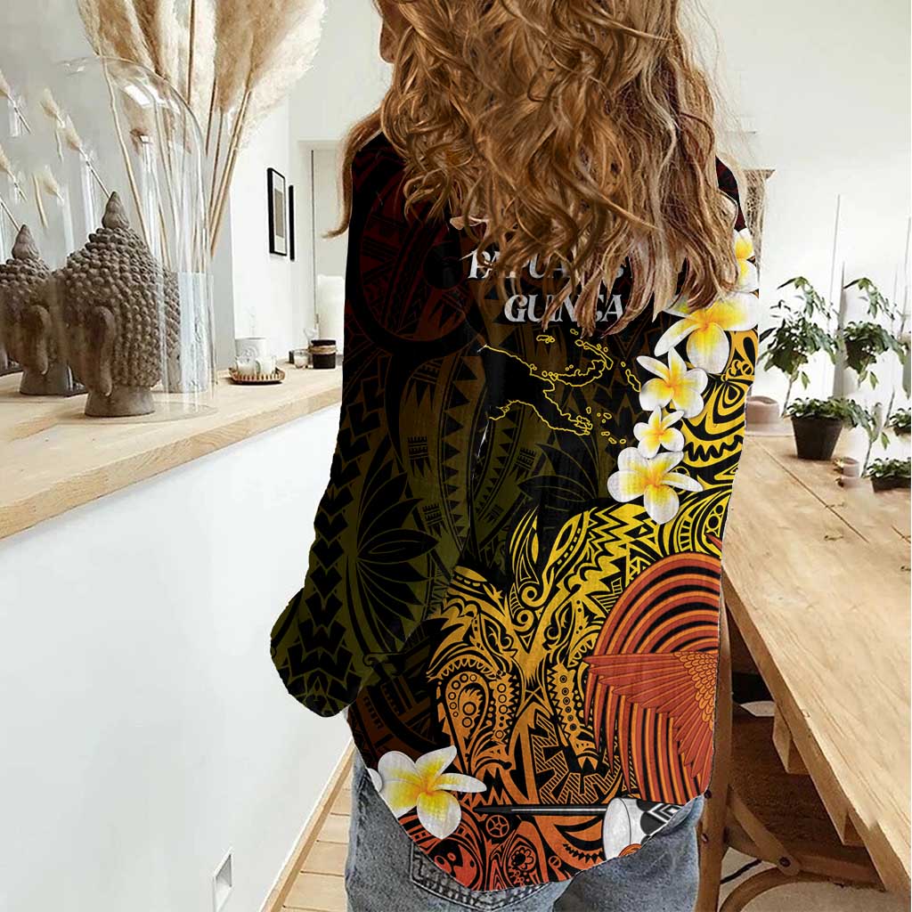 Papua New Guinea 1975 Women Casual Shirt Create Our History Inspire Our Future LT14 - Polynesian Pride