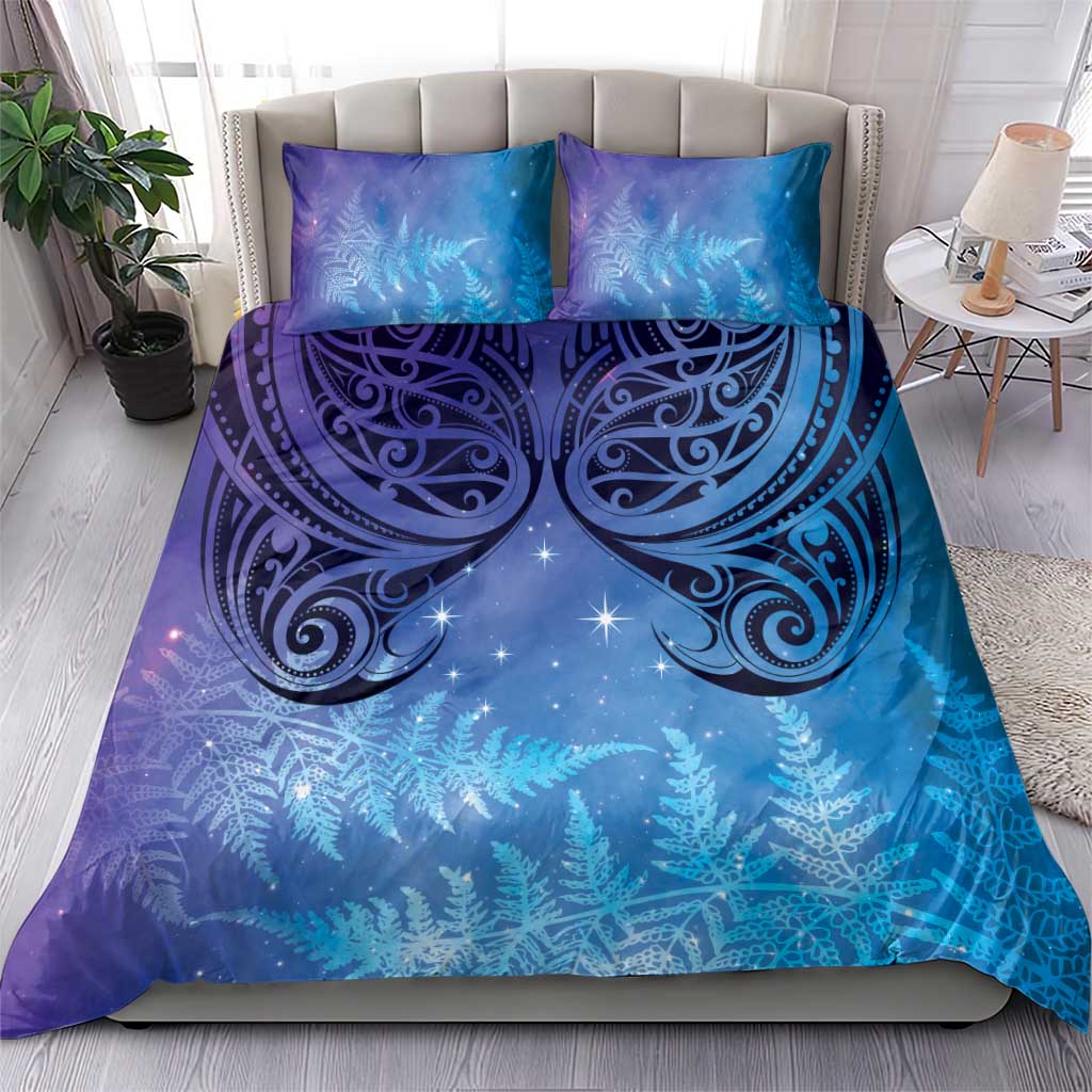 New Zealand Matariki Bedding Set Aotearoa Maori New Year Galaxy Maori Silver Fern LT14 - Polynesian Pride