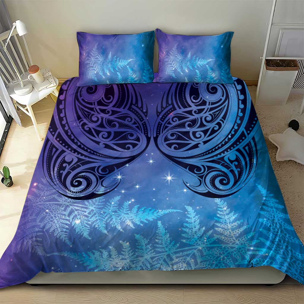 New Zealand Matariki Bedding Set Aotearoa Maori New Year Galaxy Maori Silver Fern LT14 - Polynesian Pride