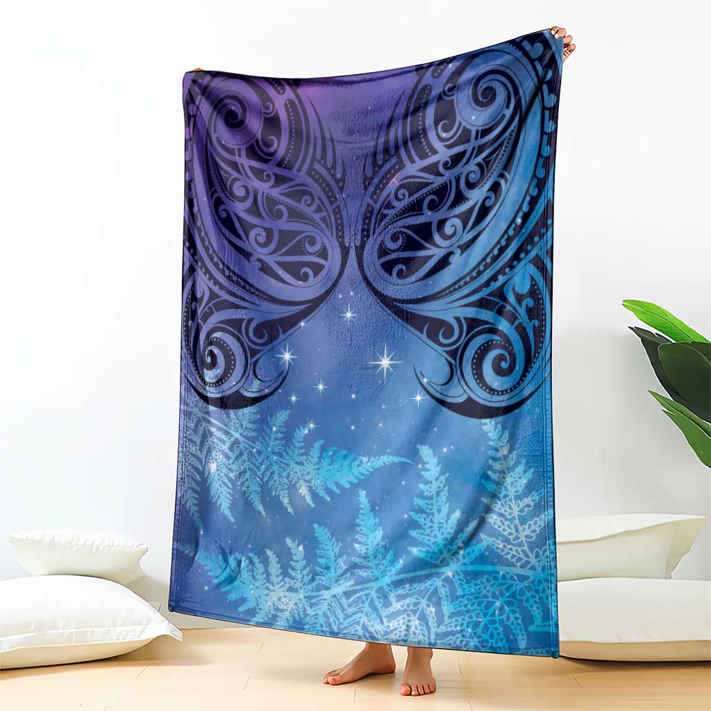 New Zealand Matariki Blanket Aotearoa Maori New Year Galaxy Maori Silver Fern LT14 - Polynesian Pride