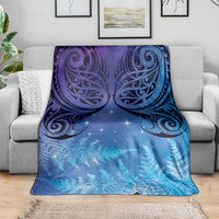 New Zealand Matariki Blanket Aotearoa Maori New Year Galaxy Maori Silver Fern LT14 - Polynesian Pride