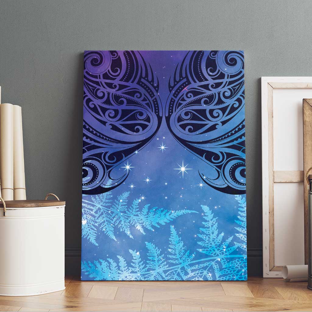New Zealand Matariki Canvas Wall Art Aotearoa Maori New Year Galaxy Maori Silver Fern LT14 - Polynesian Pride