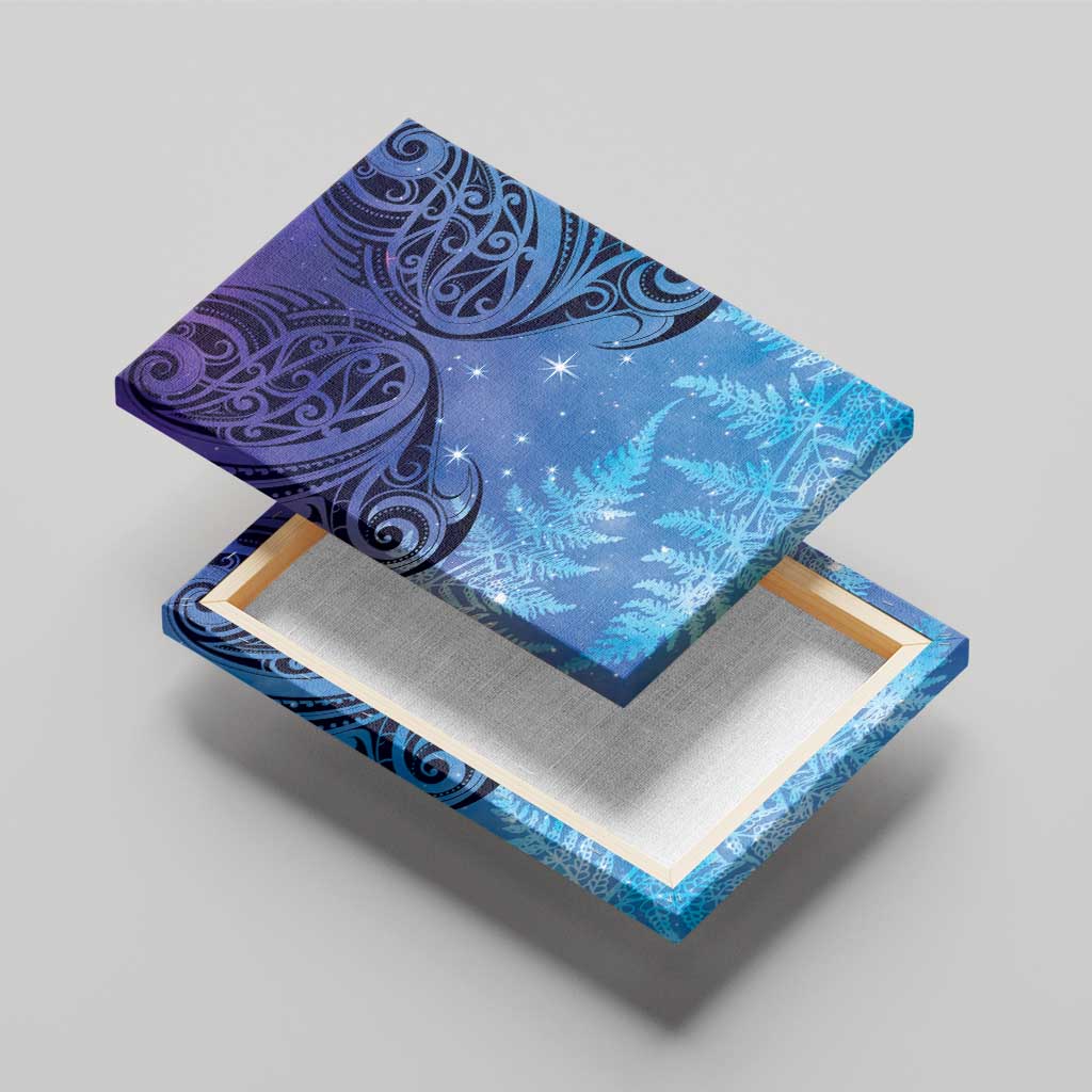 New Zealand Matariki Canvas Wall Art Aotearoa Maori New Year Galaxy Maori Silver Fern LT14 - Polynesian Pride