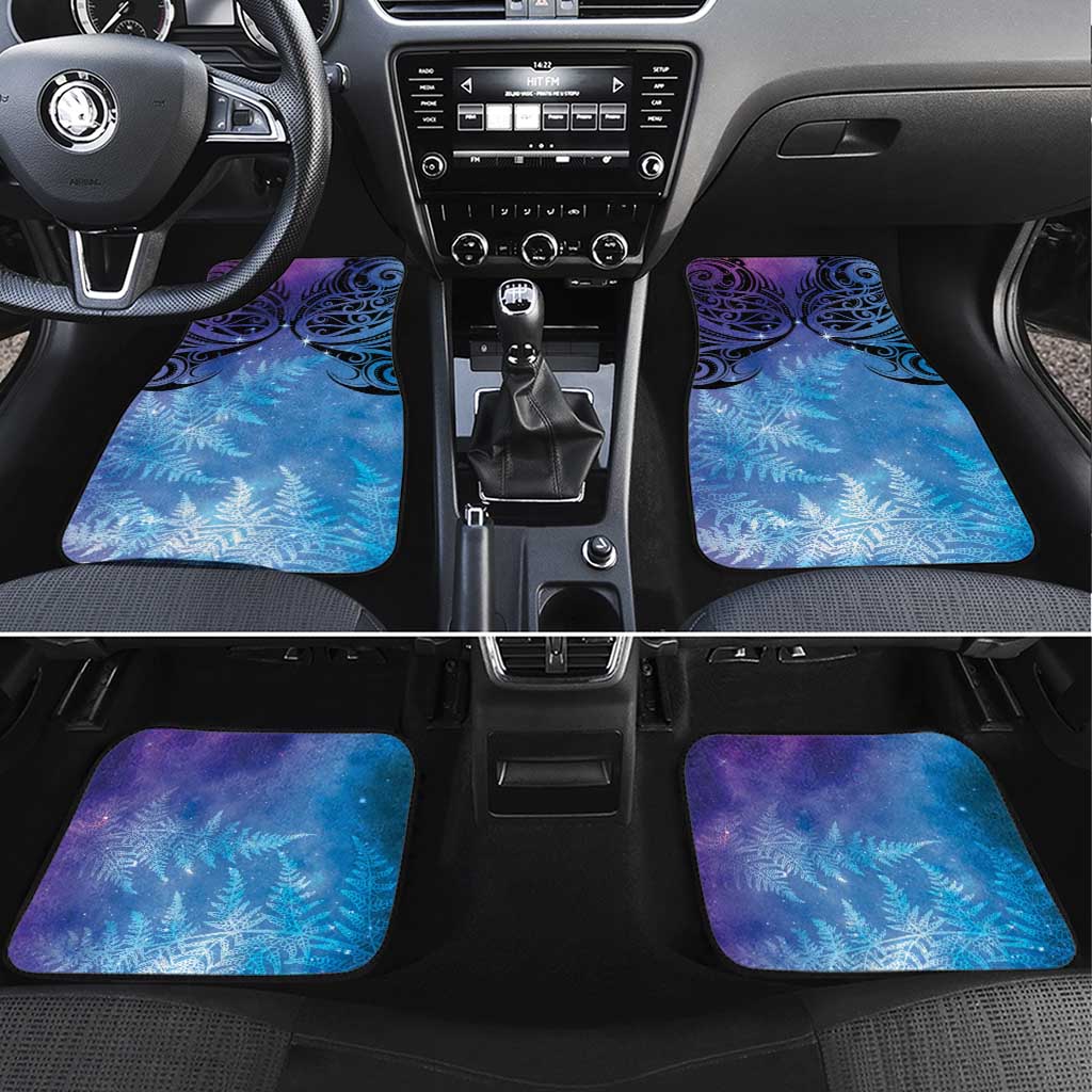 New Zealand Matariki Car Mats Aotearoa Maori New Year Galaxy Maori Silver Fern