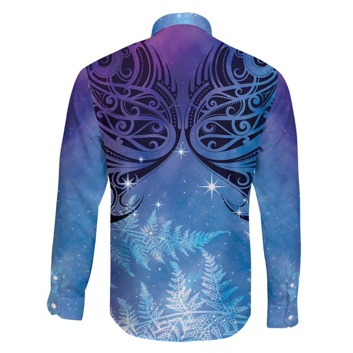 New Zealand Matariki Family Matching Off Shoulder Short Dress and Hawaiian Shirt Aotearoa Maori New Year Galaxy Maori Silver Fern LT14 - Polynesian Pride