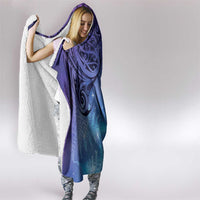 New Zealand Matariki Hooded Blanket Aotearoa Maori New Year Galaxy Maori Silver Fern LT14 - Polynesian Pride