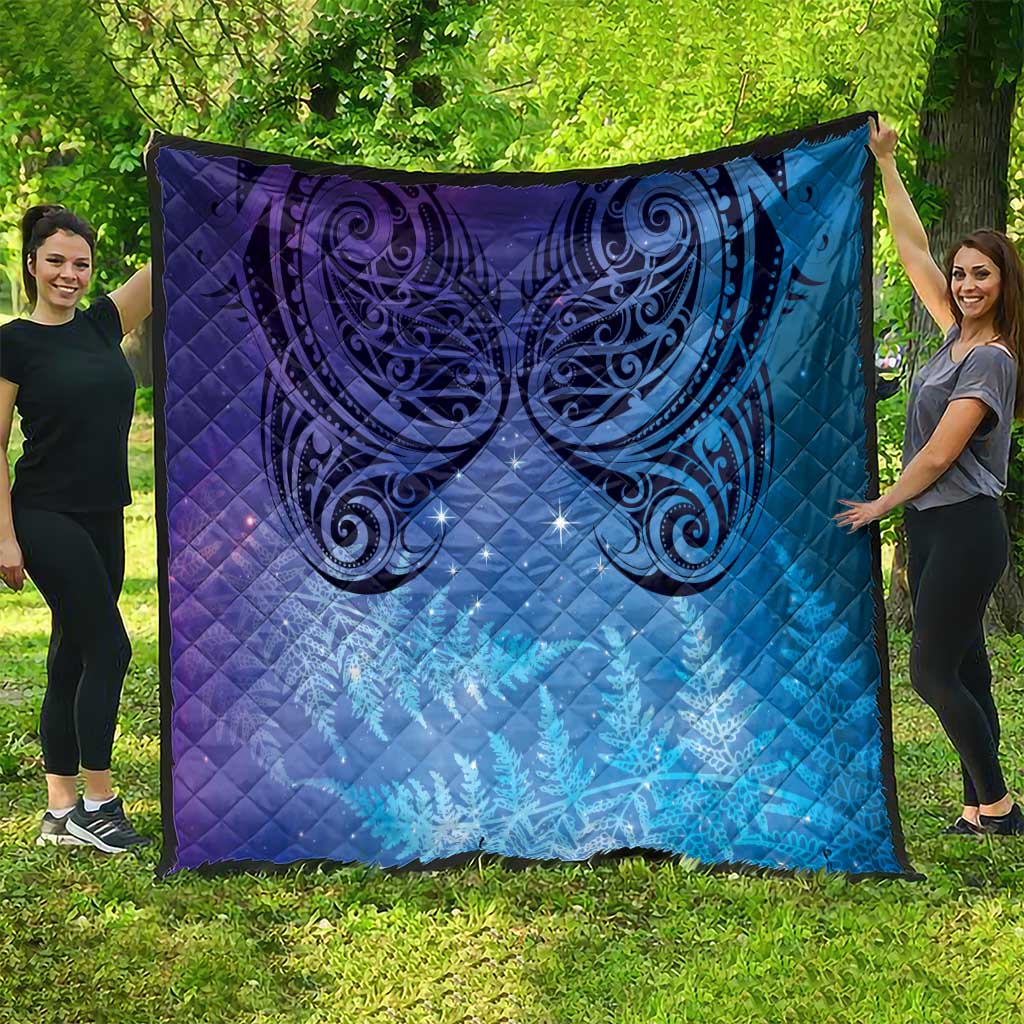 New Zealand Matariki Quilt Aotearoa Maori New Year Galaxy Maori Silver Fern LT14 - Polynesian Pride