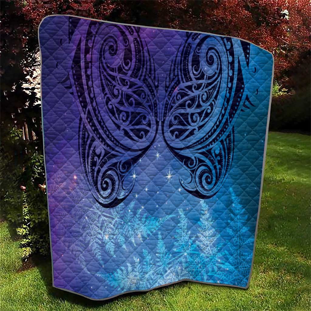 New Zealand Matariki Quilt Aotearoa Maori New Year Galaxy Maori Silver Fern LT14 - Polynesian Pride