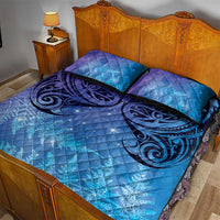 New Zealand Matariki Quilt Bed Set Aotearoa Maori New Year Galaxy Maori Silver Fern LT14 - Polynesian Pride