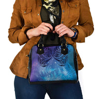 New Zealand Matariki Shoulder Handbag Aotearoa Maori New Year Galaxy Maori Silver Fern LT14 - Polynesian Pride