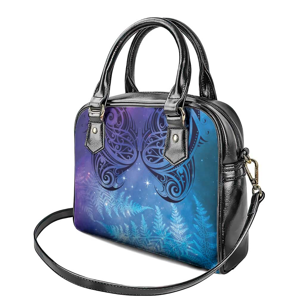New Zealand Matariki Shoulder Handbag Aotearoa Maori New Year Galaxy Maori Silver Fern LT14 - Polynesian Pride
