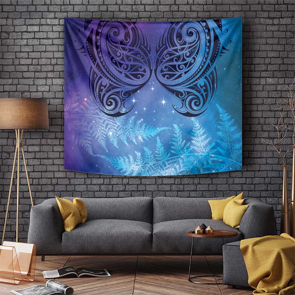 New Zealand Matariki Tapestry Aotearoa Maori New Year Galaxy Maori Silver Fern LT14 - Polynesian Pride