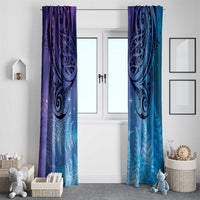 New Zealand Matariki Window Curtain Aotearoa Maori New Year Galaxy Maori Silver Fern LT14 - Polynesian Pride