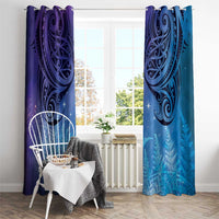 New Zealand Matariki Window Curtain Aotearoa Maori New Year Galaxy Maori Silver Fern LT14 - Polynesian Pride