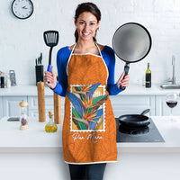 Aloha Hawaii Pua Manu Apron Hawaiian Bird of Paradise Flowers Stylized Stamp LT14 - Polynesian Pride