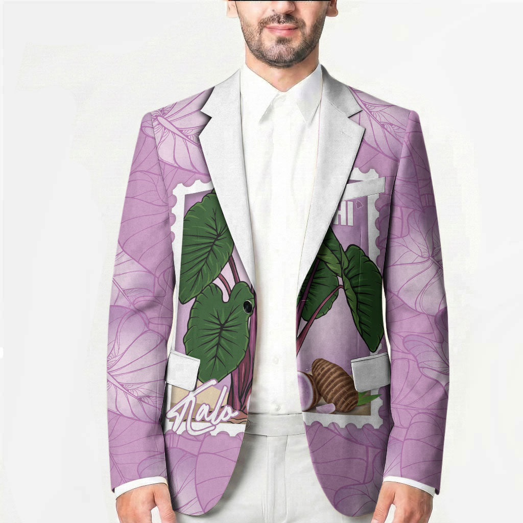 Aloha Hawaii Kalo Blazer Hawaiian Taro Leaves Stylized Stamp LT14 - Polynesian Pride