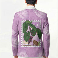 Aloha Hawaii Kalo Blazer Hawaiian Taro Leaves Stylized Stamp LT14 - Polynesian Pride