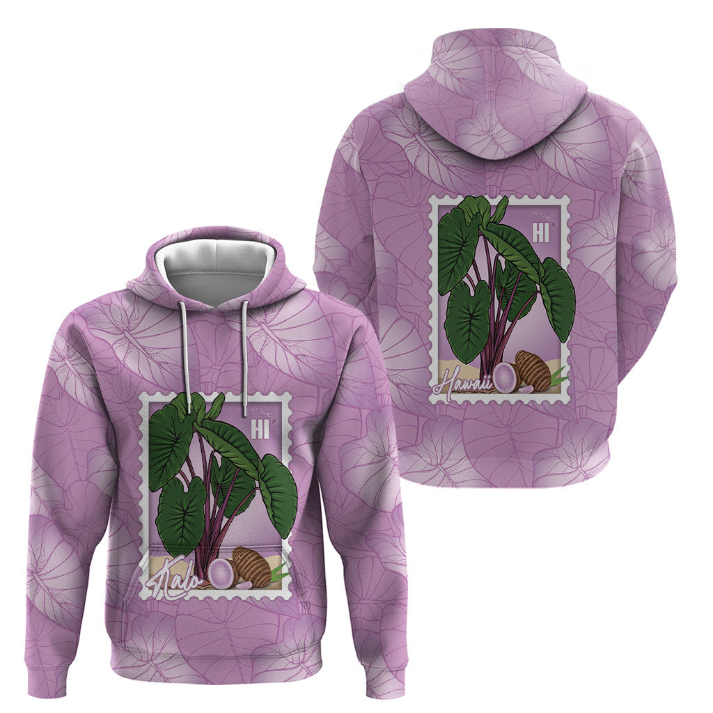 Aloha Hawaii Kalo Hoodie Hawaiian Taro Leaves Stylized Stamp LT14 - Polynesian Pride