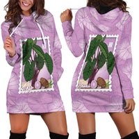 Aloha Hawaii Kalo Hoodie Dress Hawaiian Taro Leaves Stylized Stamp LT14 - Polynesian Pride