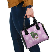 Aloha Hawaii Kalo Shoulder Handbag Hawaiian Taro Leaves Stylized Stamp LT14 - Polynesian Pride