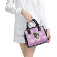 Aloha Hawaii Kalo Shoulder Handbag Hawaiian Taro Leaves Stylized Stamp LT14 - Polynesian Pride