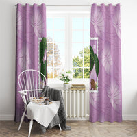 Aloha Hawaii Kalo Window Curtain Hawaiian Taro Leaves Stylized Stamp LT14 - Polynesian Pride